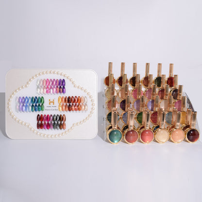 Hang Pure Starry Cat eye 36 colors Ship with Color Chart Free Ship!!”