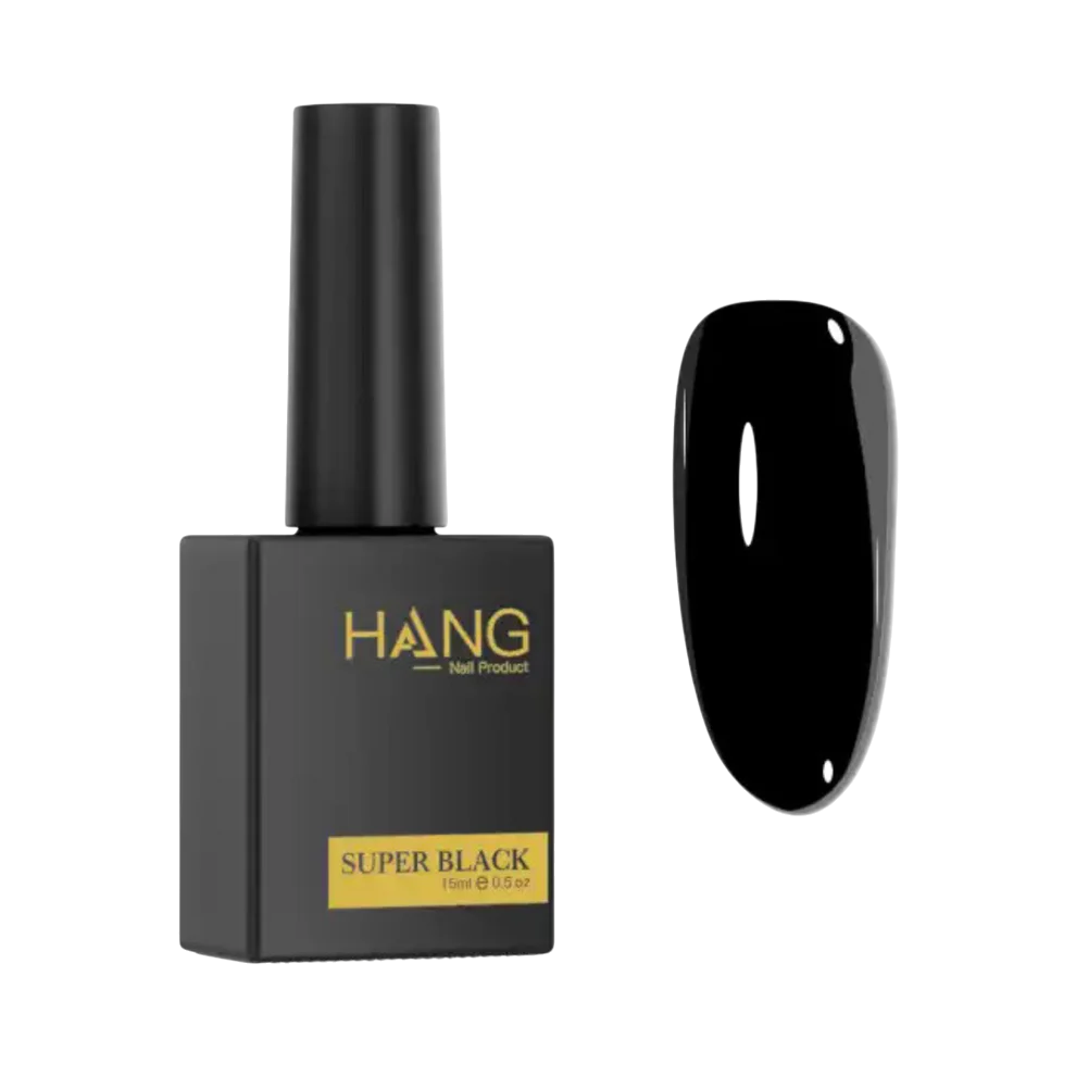 Hang Soak off Gel Super Black 15ml /0.5 oz - BeautyzoneNailSupply
