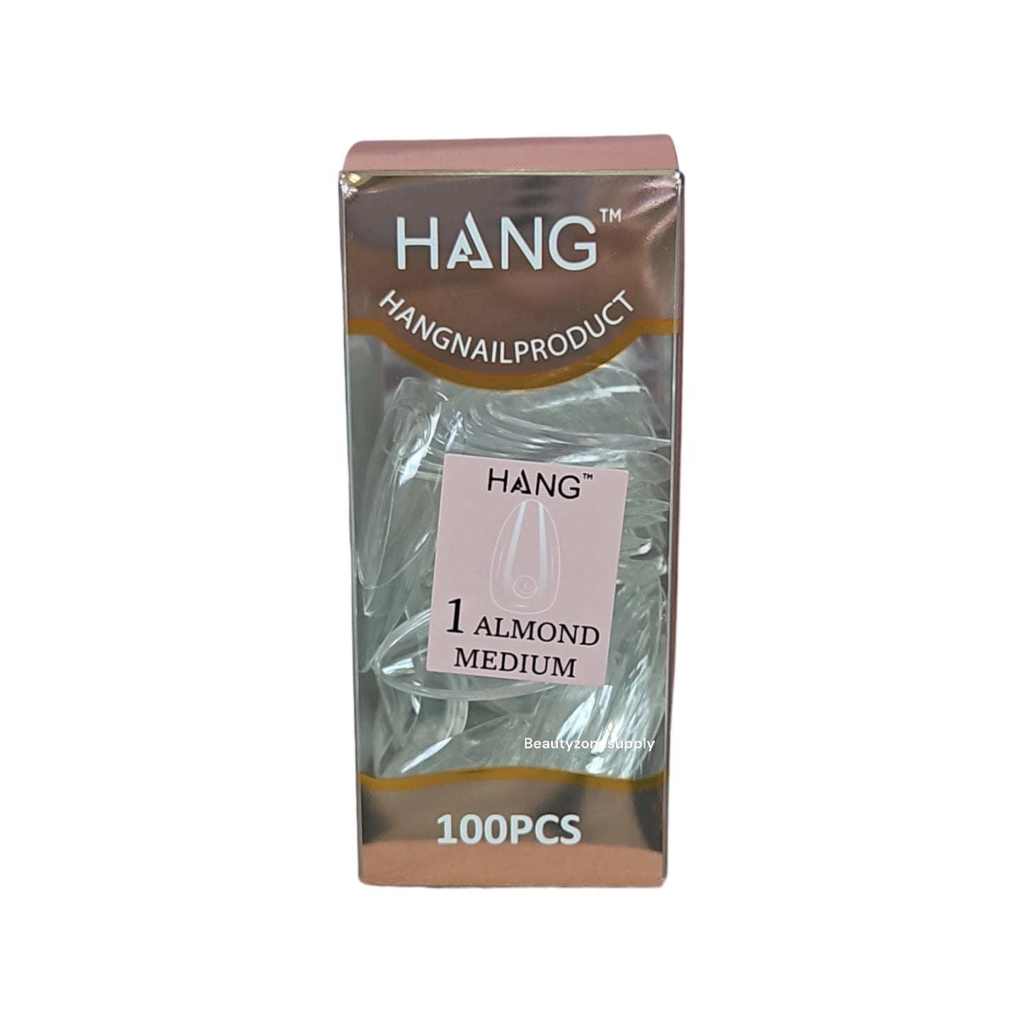 Hang Gel x Tips Premium 100 pc Refill Box Almond Medium