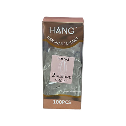 Hang Gel x Tips Premium 100 pc Refill Box Almond Short