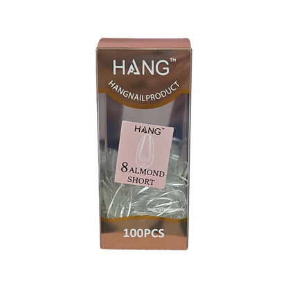 Hang Gel x Tips Premium 100 pc Refill Box Almond Short