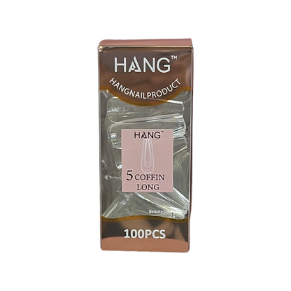 Hang Gel x Tips Premium 100 pc Refill Box Coffin Long