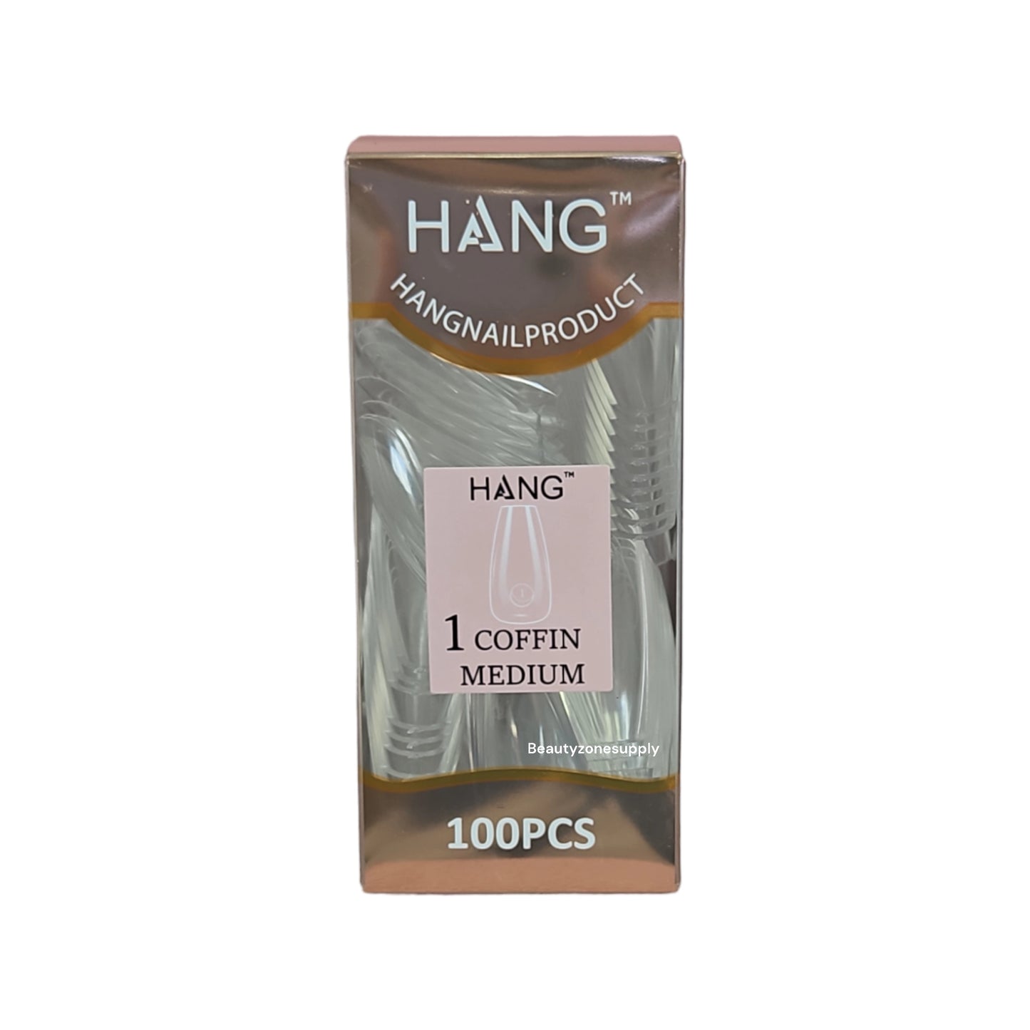 Hang Gel x Tips Premium 100 pc Refill Box Coffin Medium