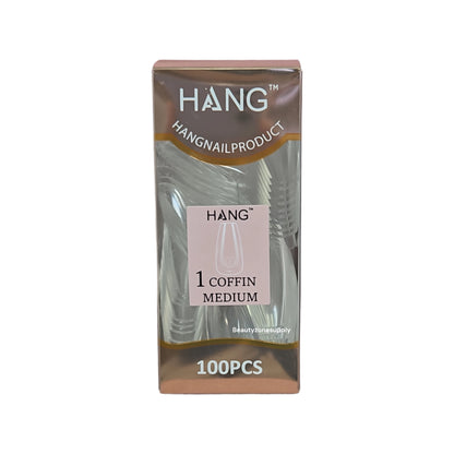 Hang Gel x Tips Premium 100 pc Refill Box Coffin Medium