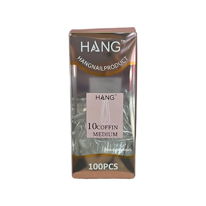 Hang Gel x Tips Premium 100 pc Refill Box Coffin Medium