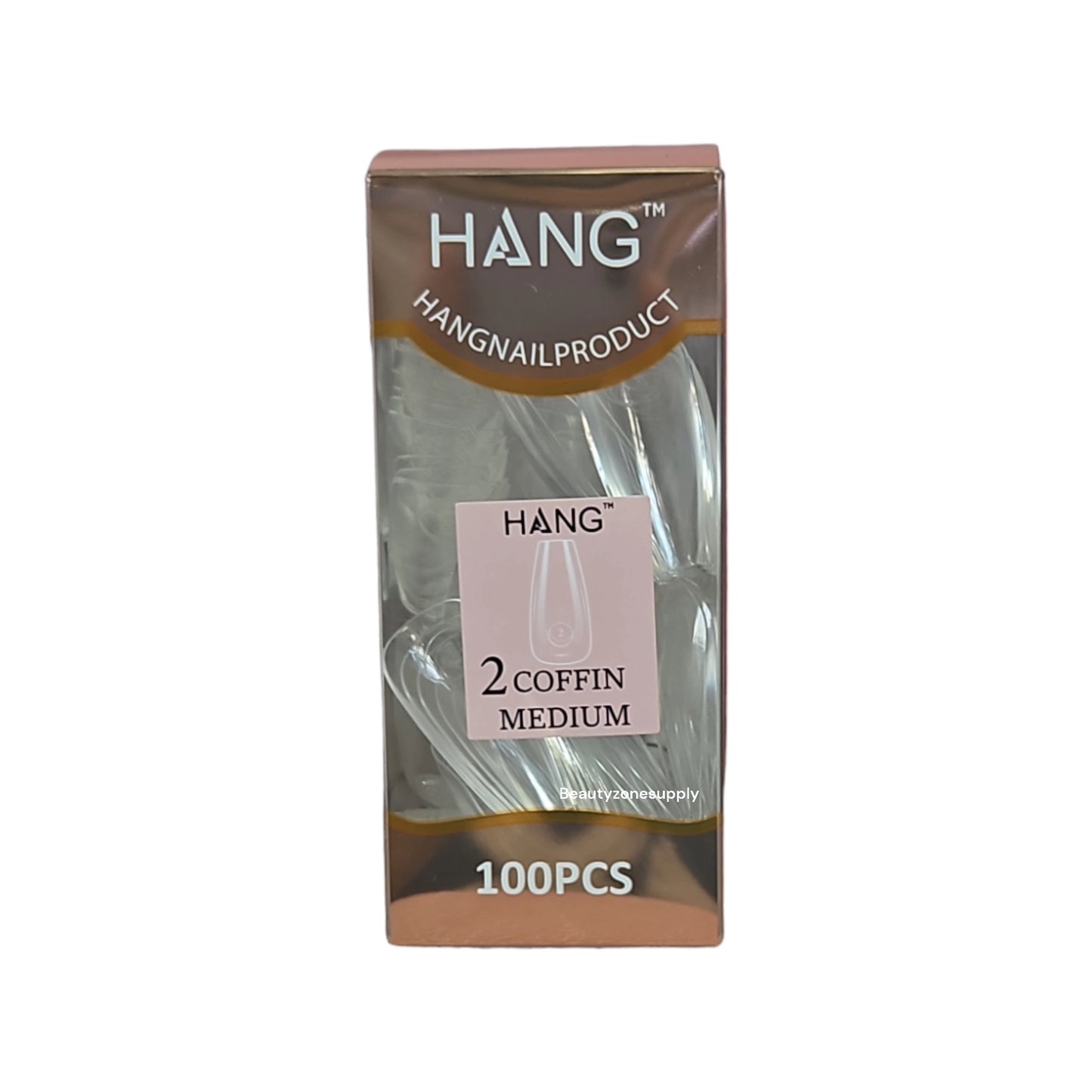 Hang Gel x Tips Premium 100 pc Refill Box Coffin Medium