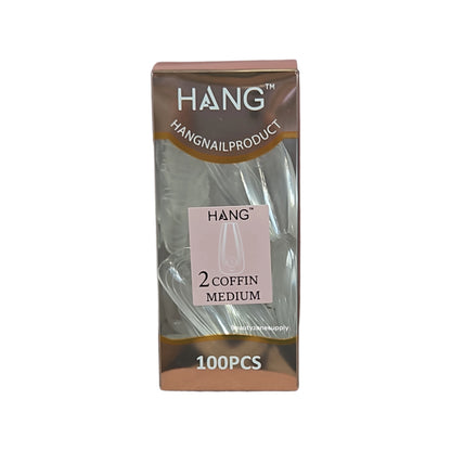 Hang Gel x Tips Premium 100 pc Refill Box Coffin Medium