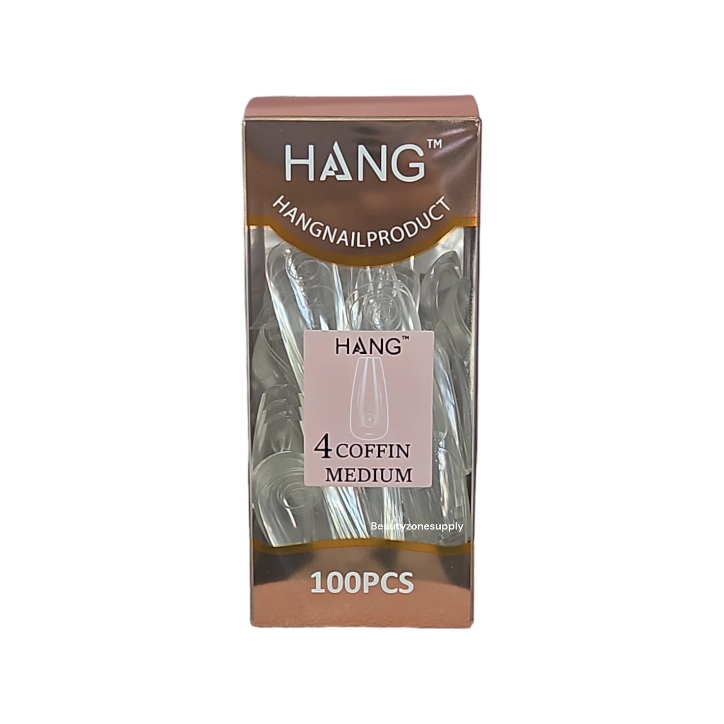 Hang Gel x Tips Premium 100 pc Refill Box Coffin Medium