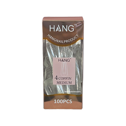 Hang Gel x Tips Premium 100 pc Refill Box Coffin Medium