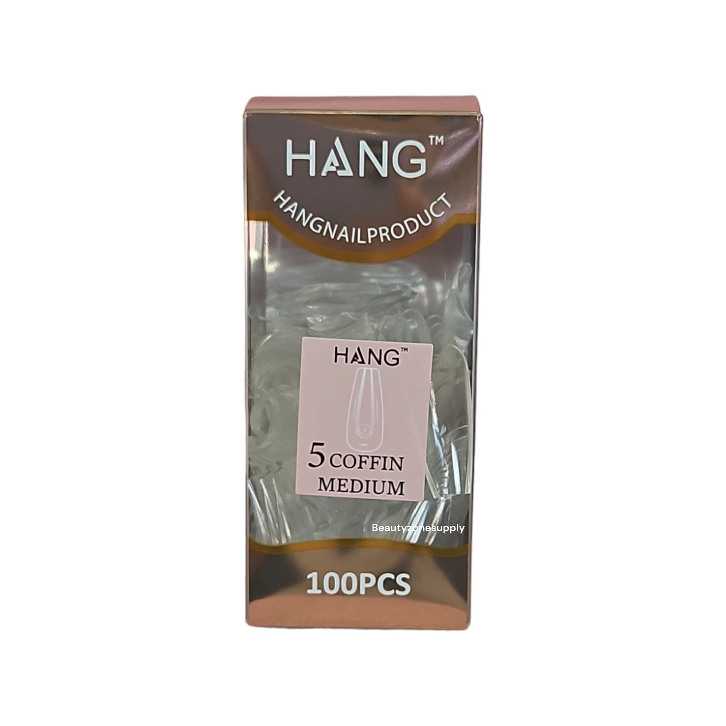 Hang Gel x Tips Premium 100 pc Refill Box Coffin Medium