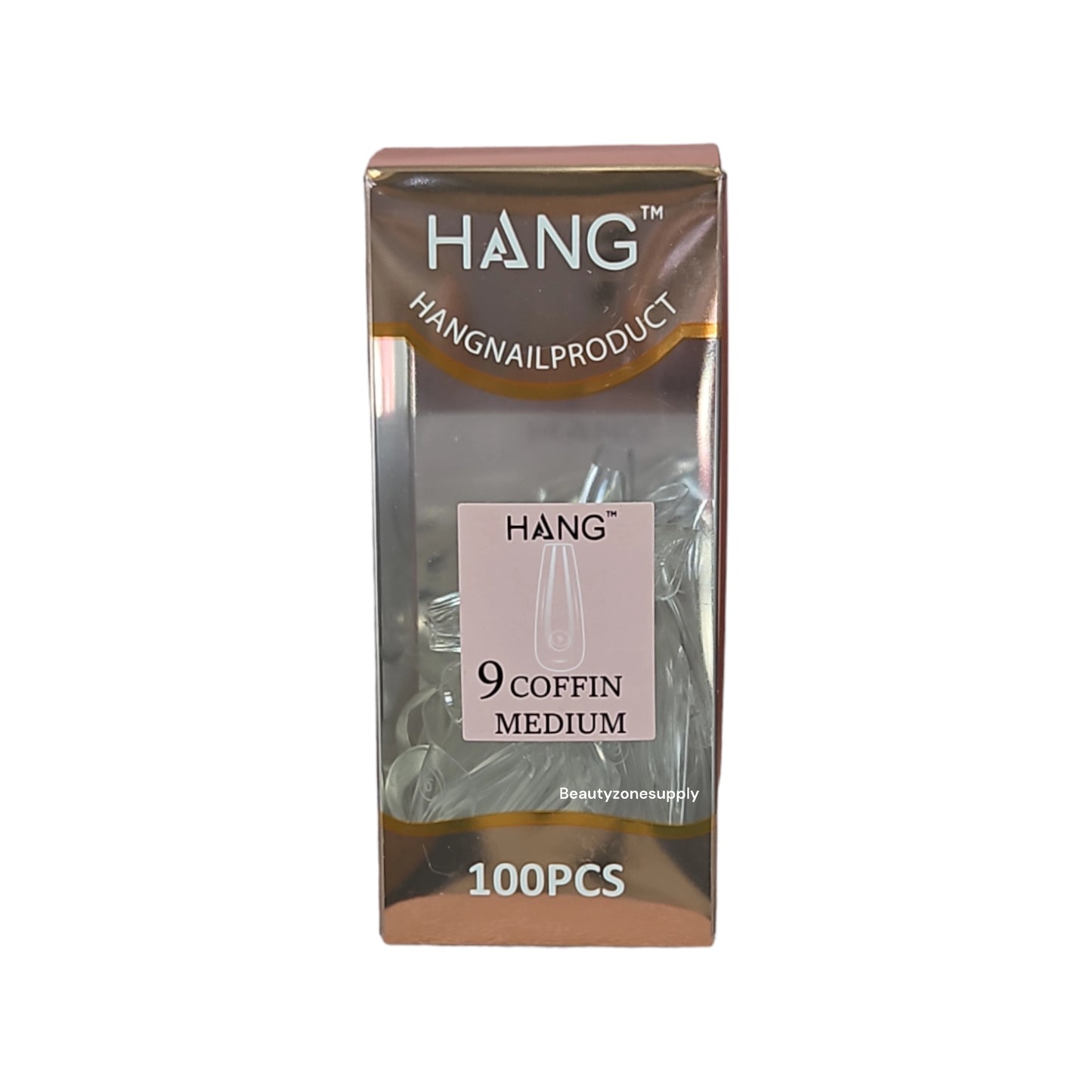Hang Gel x Tips Premium 100 pc Refill Box Coffin Medium