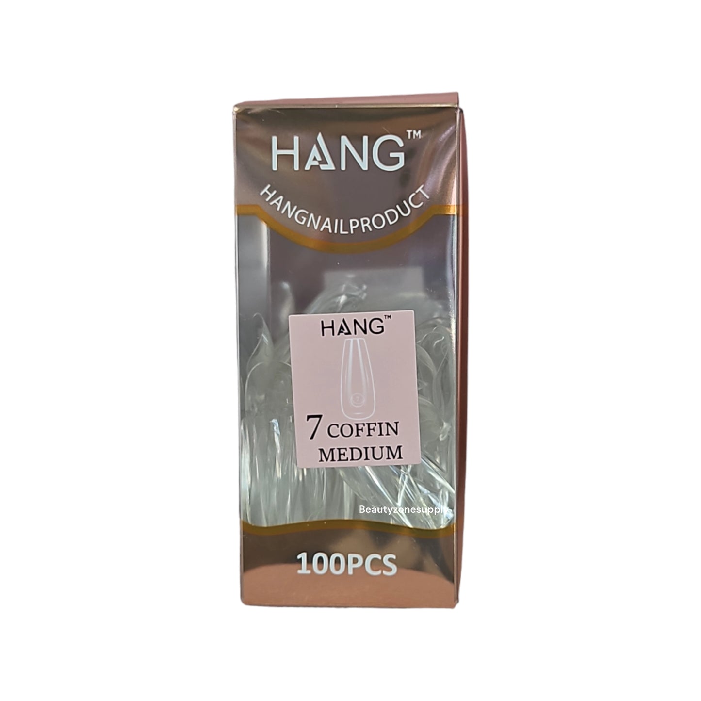 Hang Gel x Tips Premium 100 pc Refill Box Coffin Medium