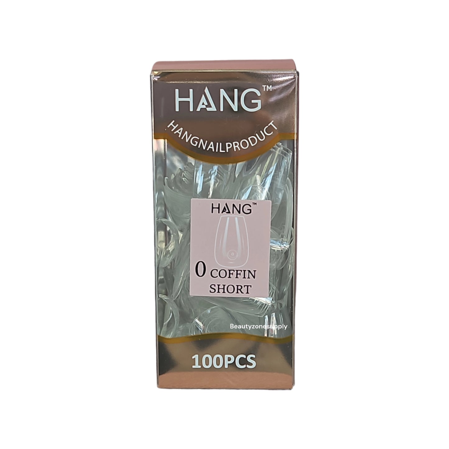 Hang Gel x Tips Premium 100 pc Refill Box Coffin Short
