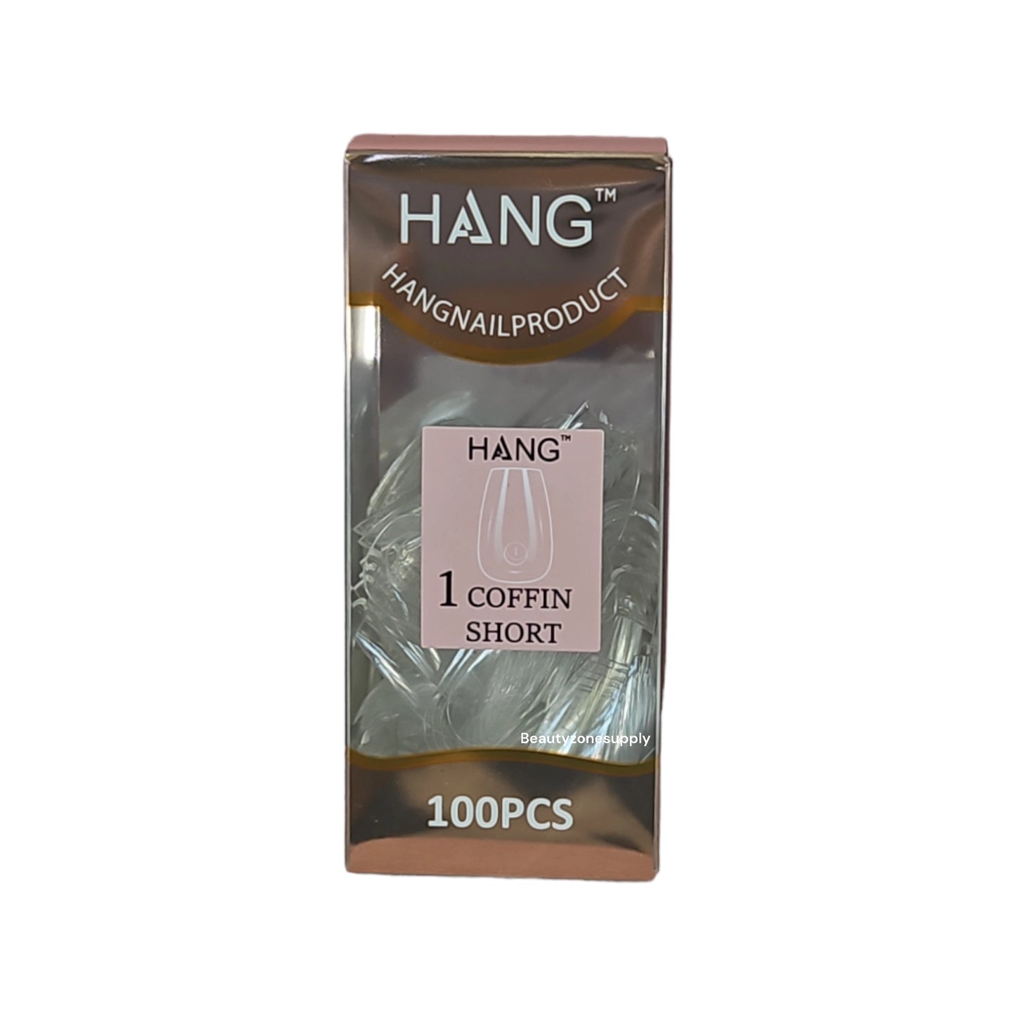 Hang Gel x Tips Premium 100 pc Refill Box Coffin Short