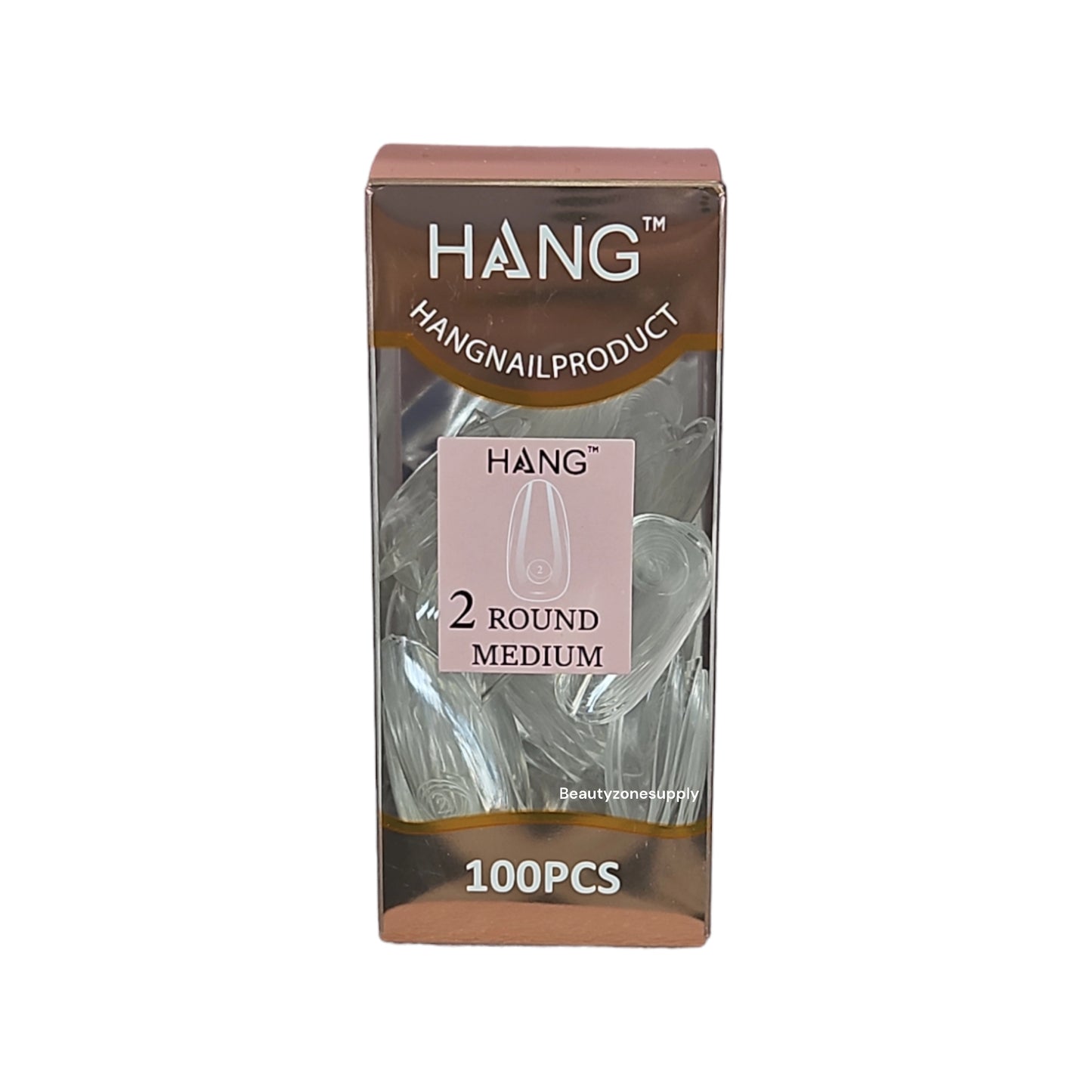 Hang Gel x Tips Premium 100 pc Refill Box Round Medium