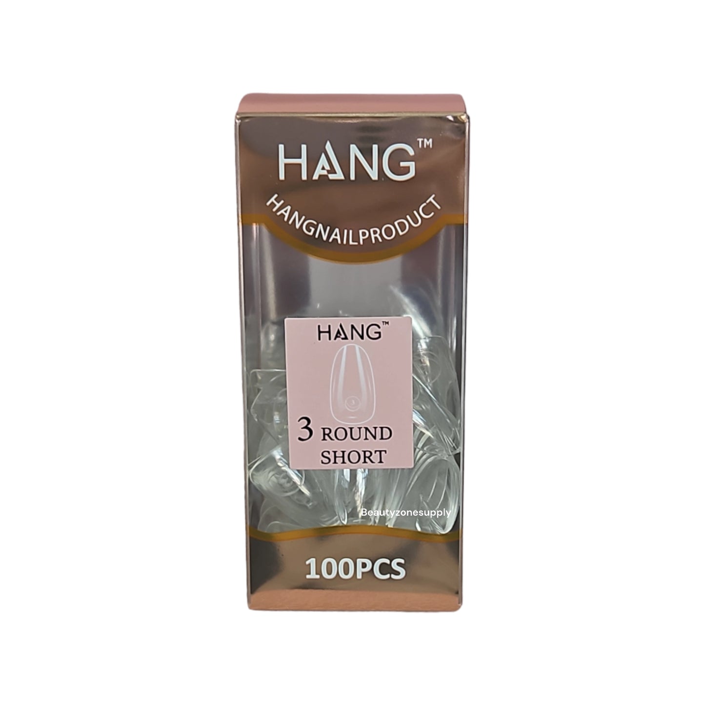 Hang Gel x Tips Premium 100 pc Refill Box Round Short