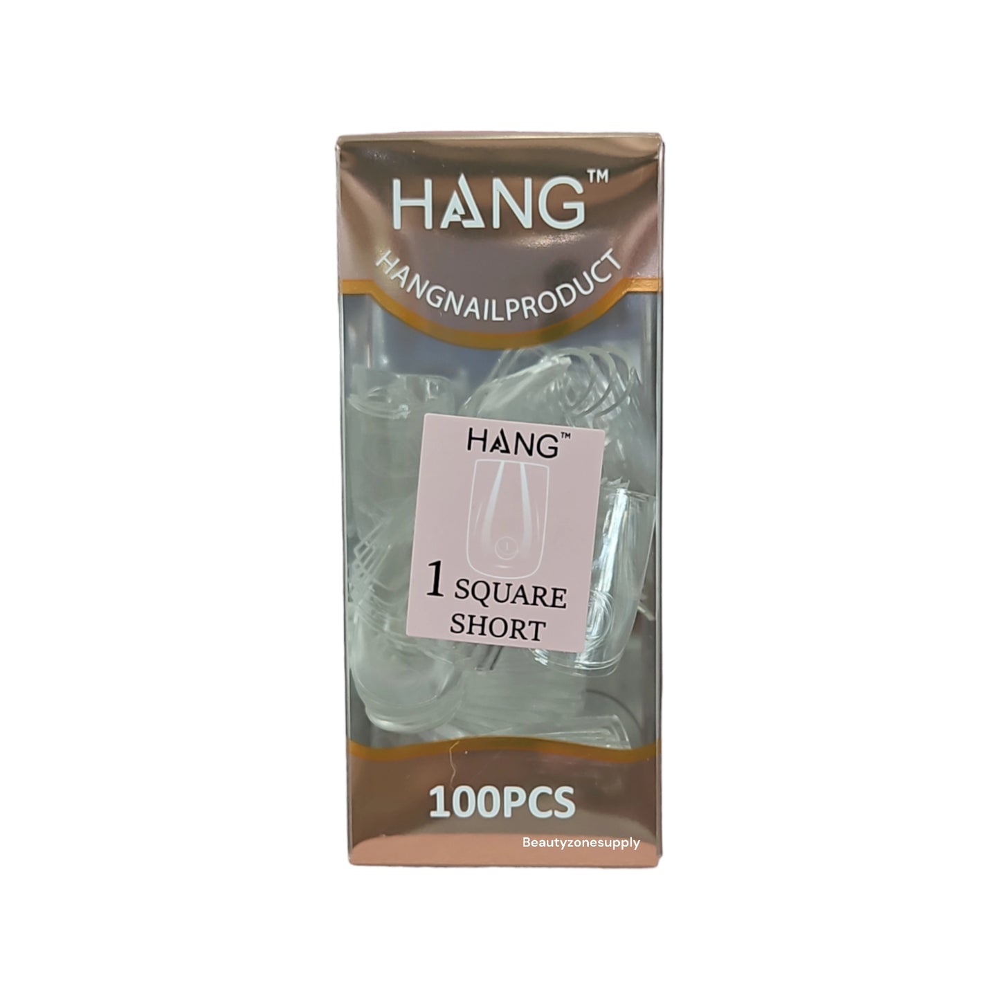 Hang Gel x Tips Premium 100 pc Refill Box Square Short
