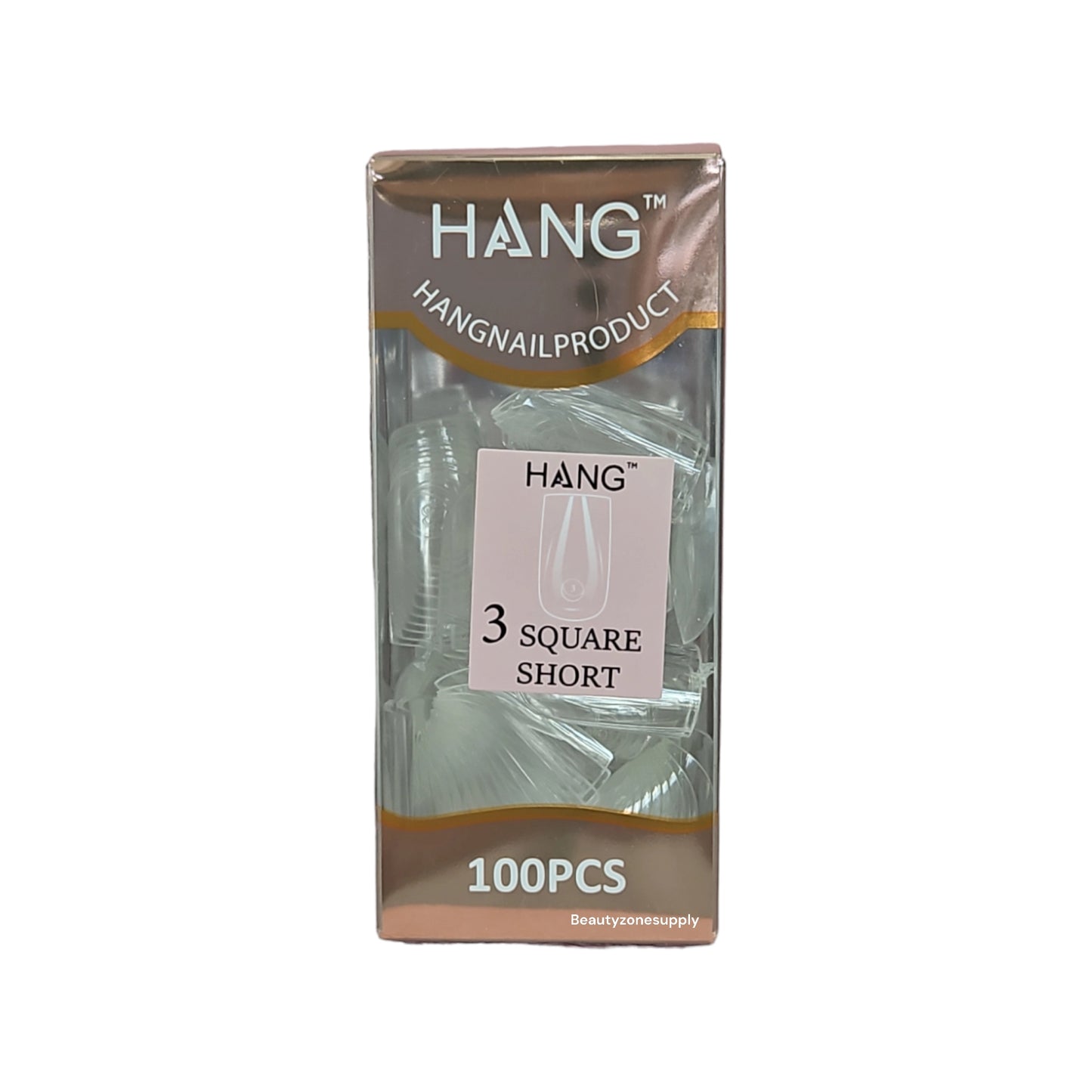Hang Gel x Tips Premium 100 pc Refill Box Square Short