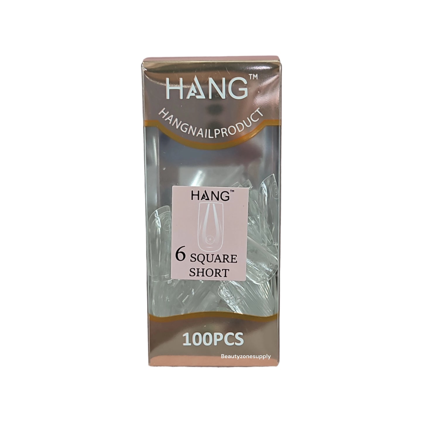 Hang Gel x Tips Premium 100 pc Refill Box Square Short