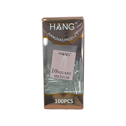 Hang Gel x Tips Premium 100 pc Refill Box Square Medium
