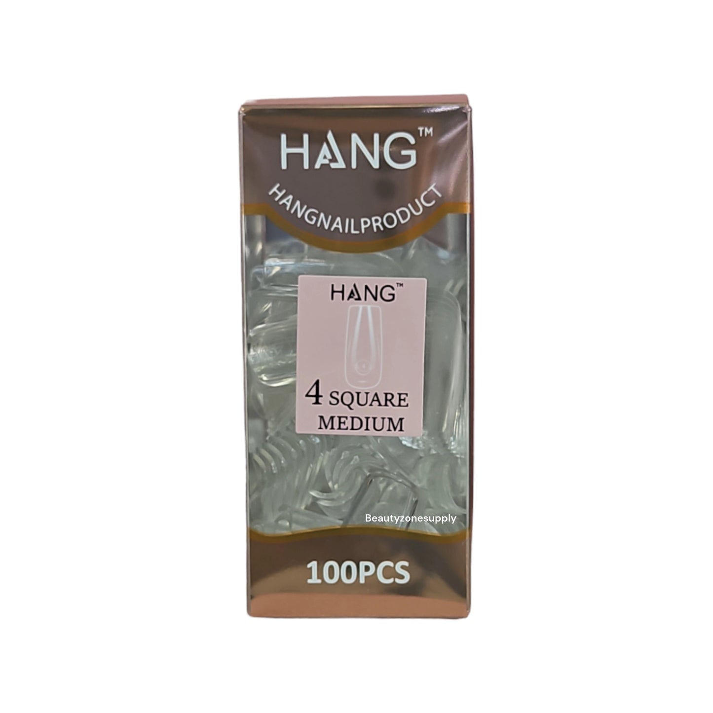 Hang Gel x Tips Premium 100 pc Refill Box Square Medium