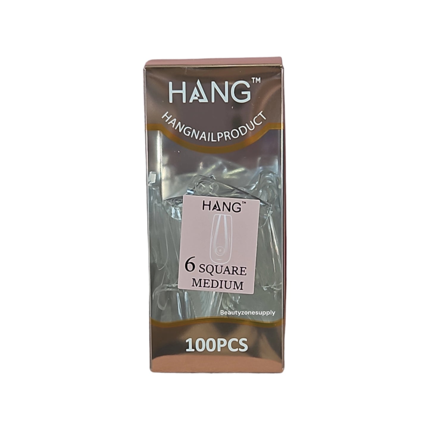 Hang Gel x Tips Premium 100 pc Refill Box Square Medium