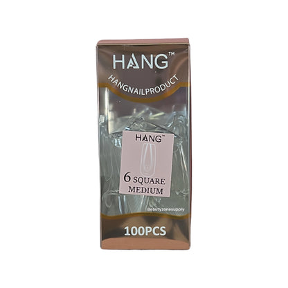 Hang Gel x Tips Premium 100 pc Refill Box Square Medium