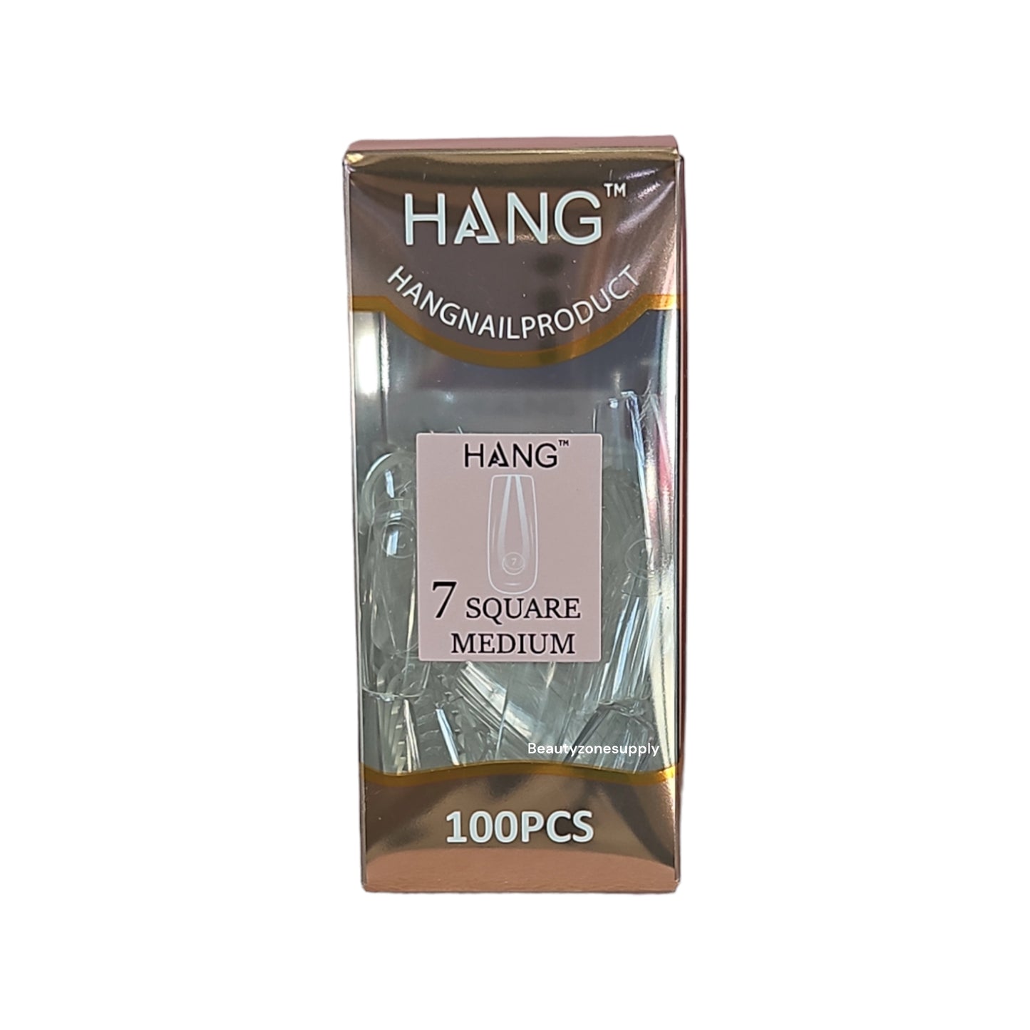 Hang Gel x Tips Premium 100 pc Refill Box Square Medium