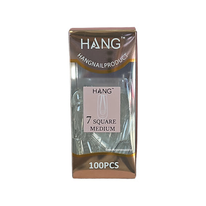 Hang Gel x Tips Premium 100 pc Refill Box Square Medium