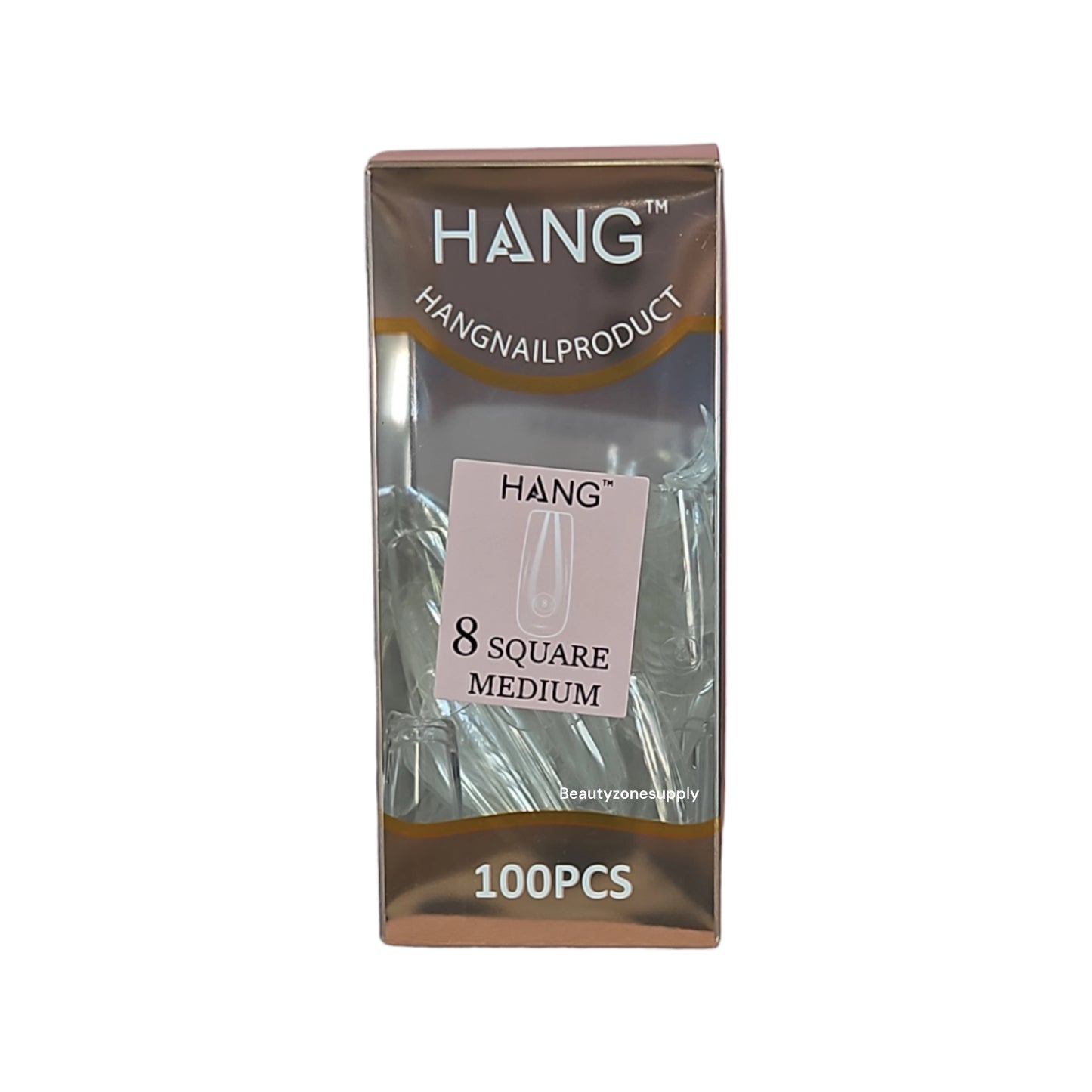 Hang Gel x Tips Premium 100 pc Refill Box Square Medium