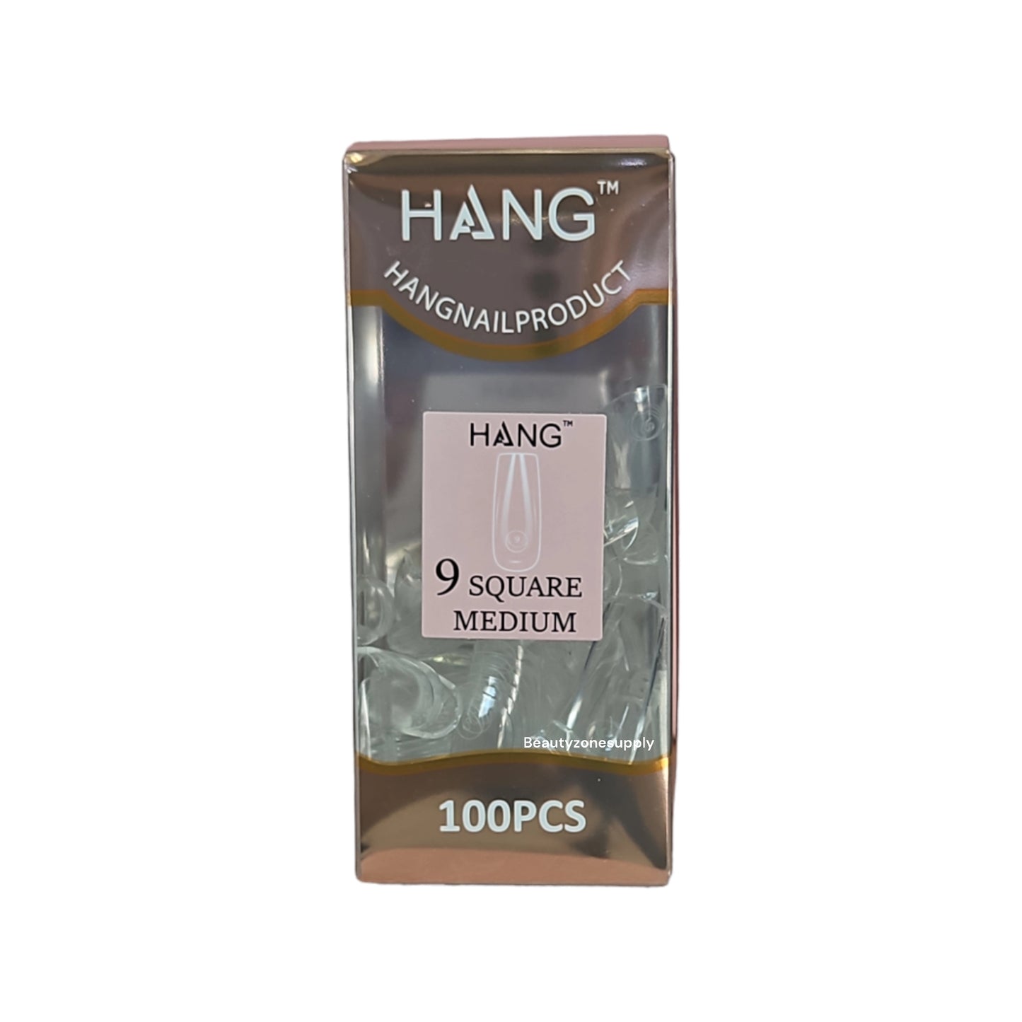 Hang Gel x Tips Premium 100 pc Refill Box Square Medium