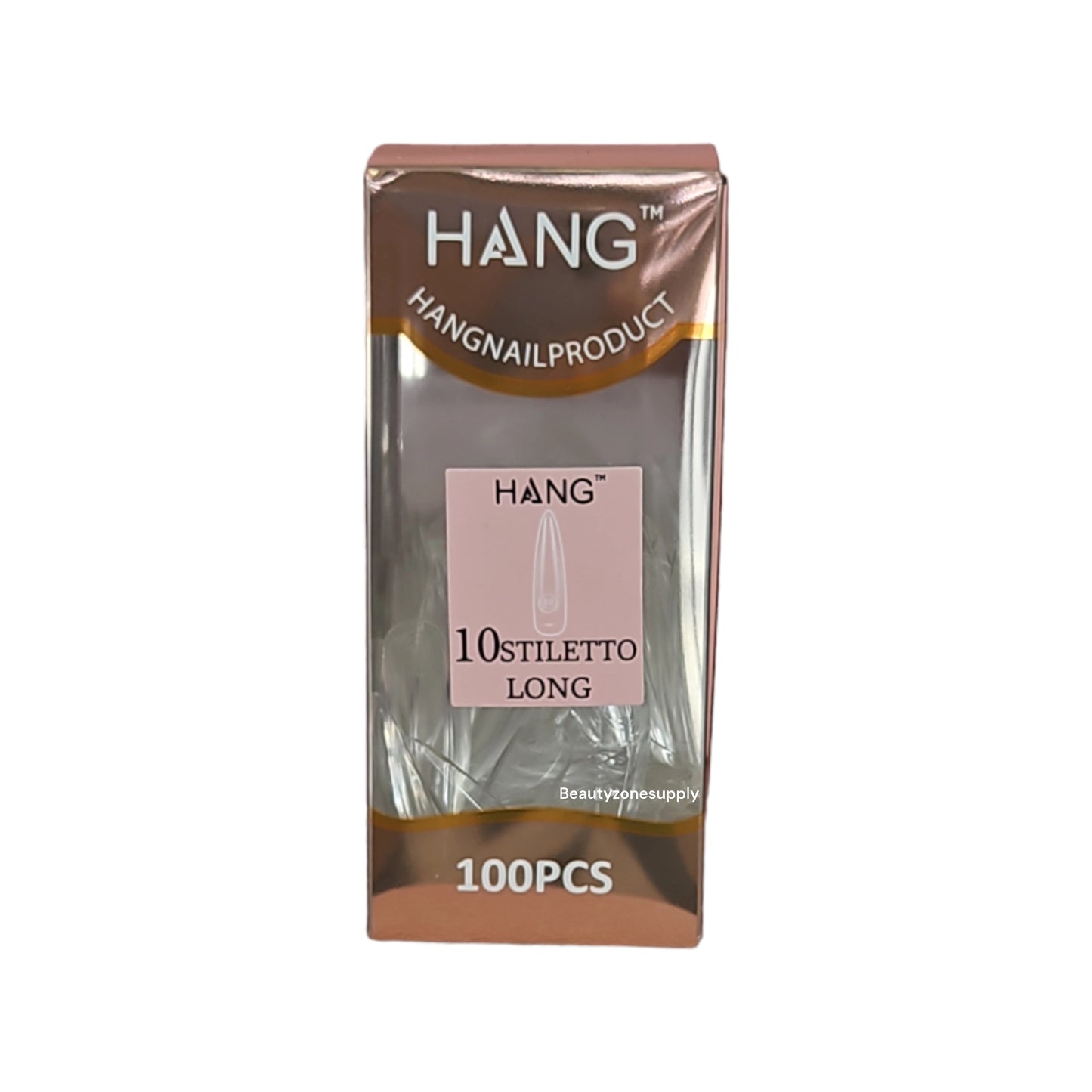 Hang Gel x Tips Premium 100 pc Refill Box Stiletto Long