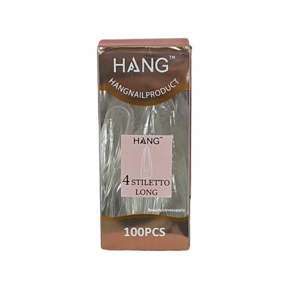 Hang Gel x Tips Premium 100 pc Refill Box Stiletto Long