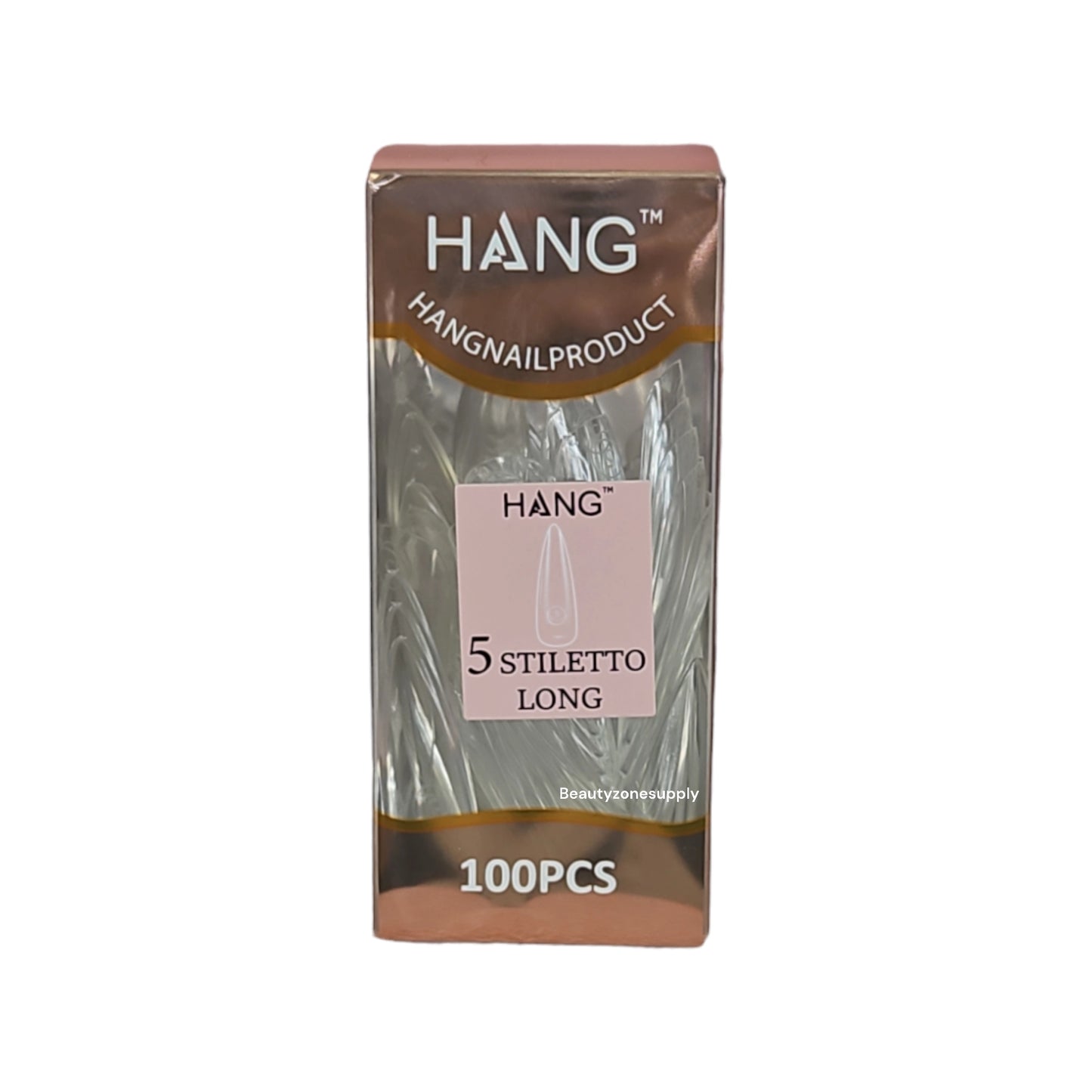 Hang Gel x Tips Premium 100 pc Refill Box Stiletto Long