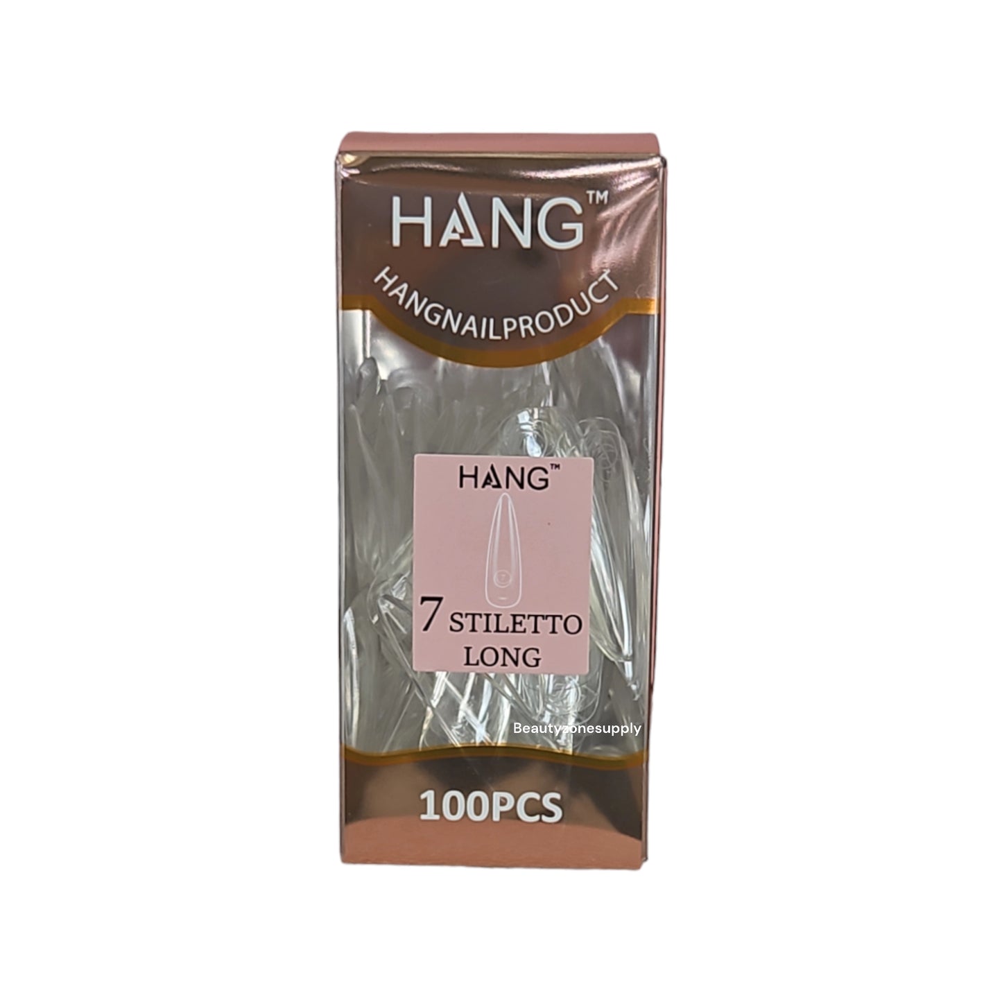 Hang Gel x Tips Premium 100 pc Refill Box Stiletto Long