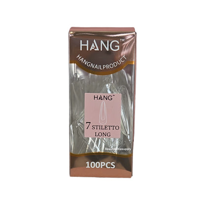 Hang Gel x Tips Premium 100 pc Refill Box Stiletto Long