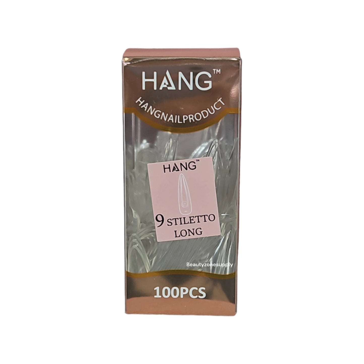 Hang Gel x Tips Premium 100 pc Refill Box Stiletto Long