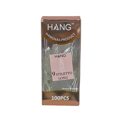 Hang Gel x Tips Premium 100 pc Refill Box Stiletto Long