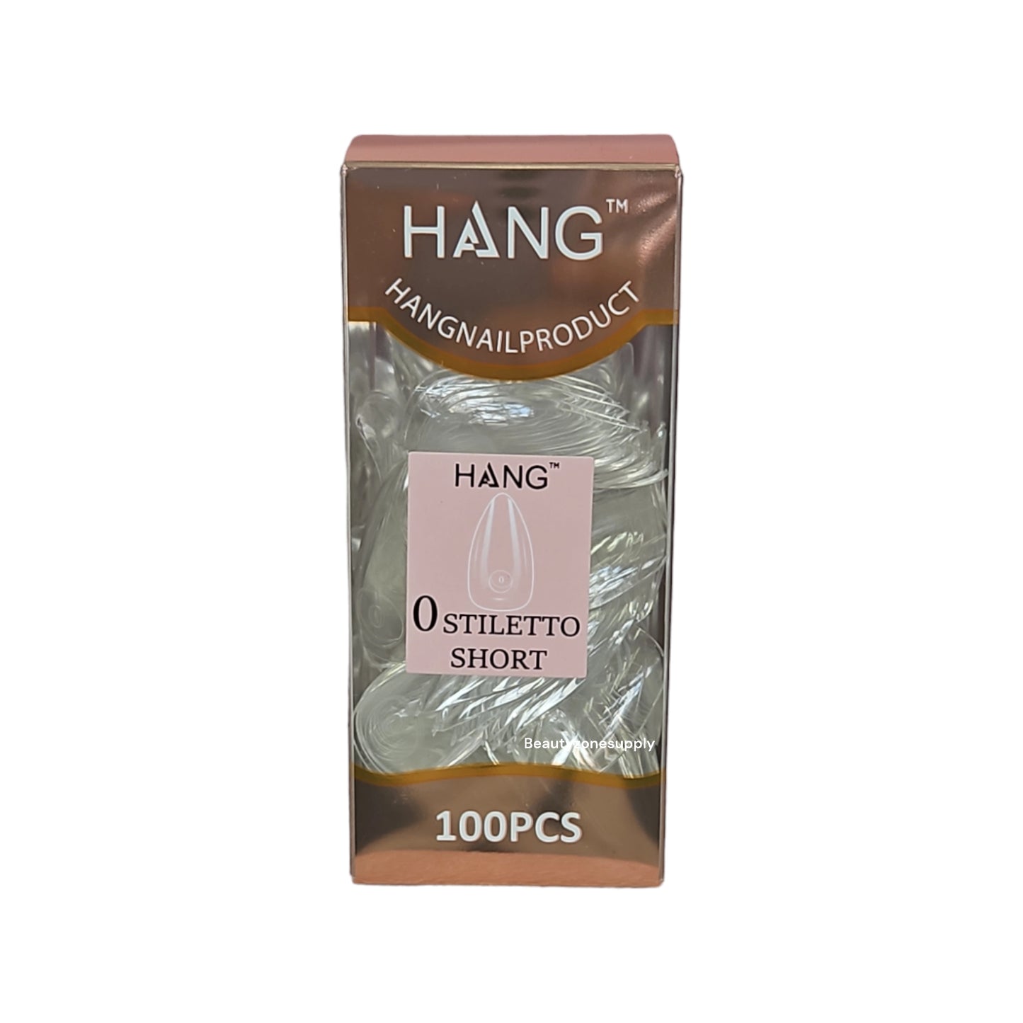 Hang Gel x Tips Premium 100 pc Refill Box Stiletto Short