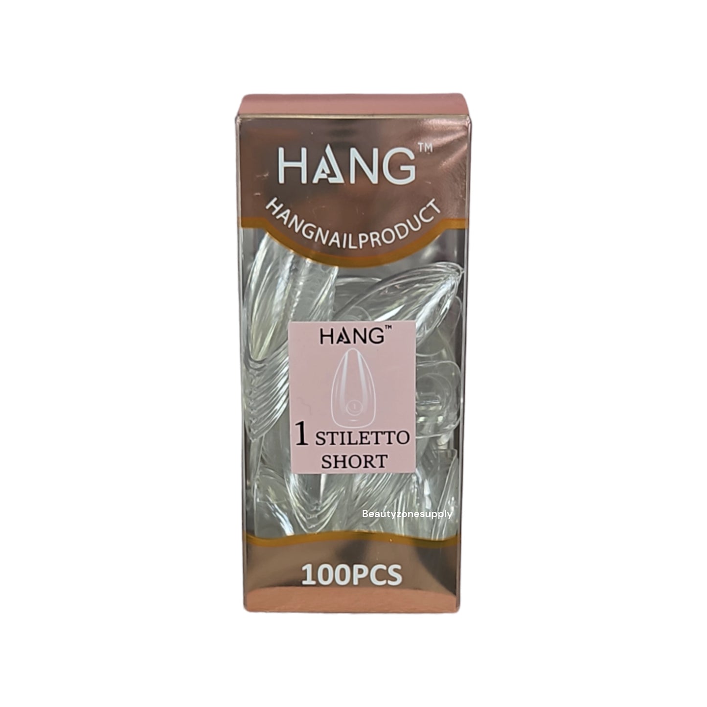 Hang Gel x Tips Premium 100 pc Refill Box Stiletto Short