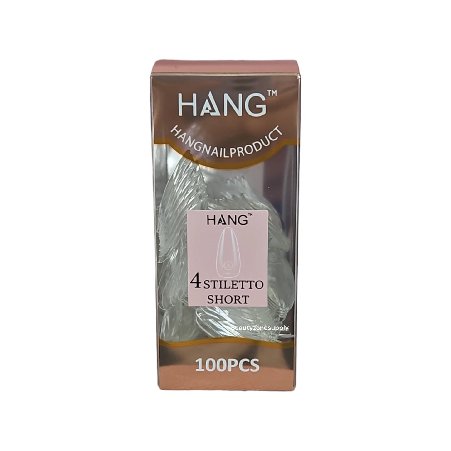 Hang Gel x Tips Premium 100 pc Refill Box Stiletto Short