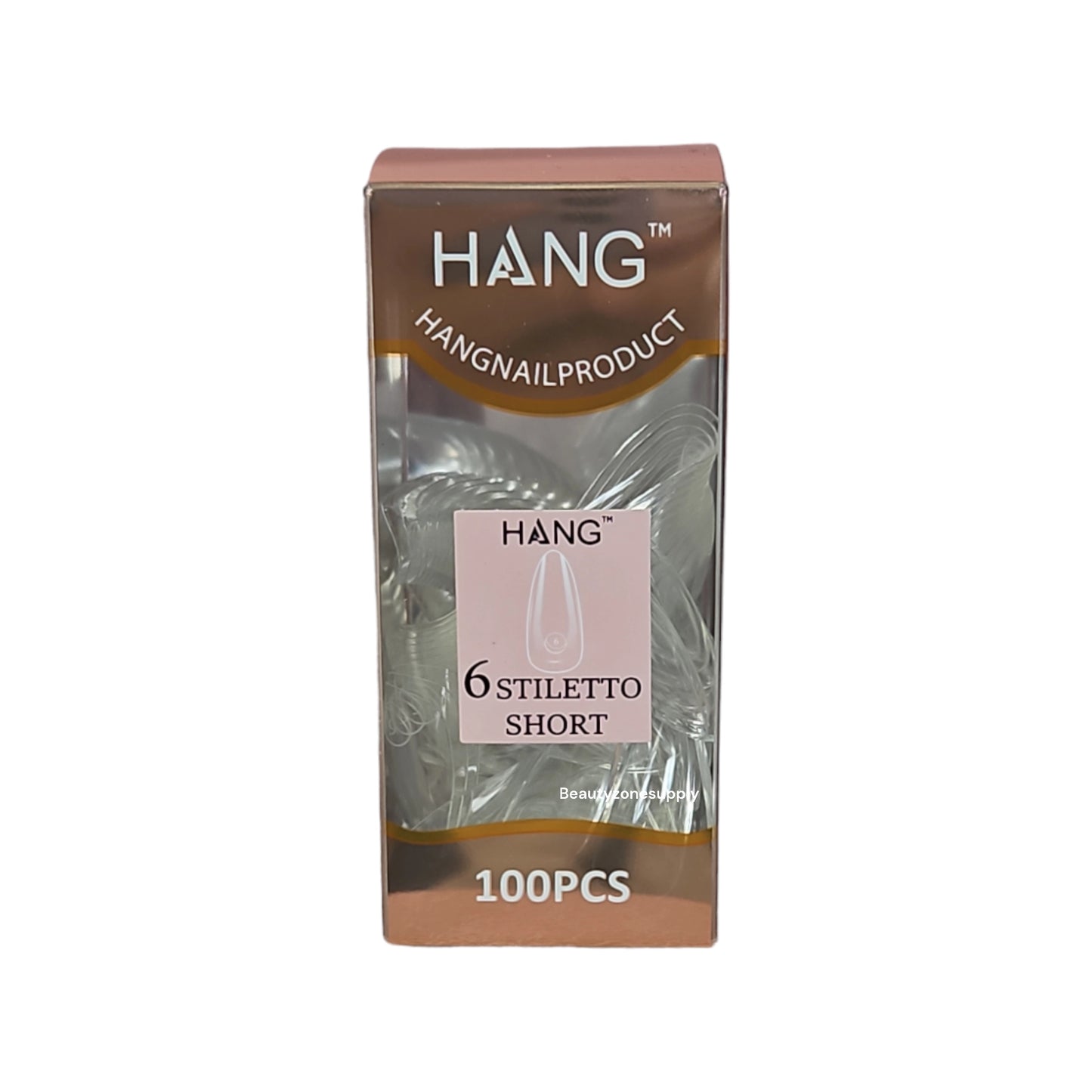 Hang Gel x Tips Premium 100 pc Refill Box Stiletto Short