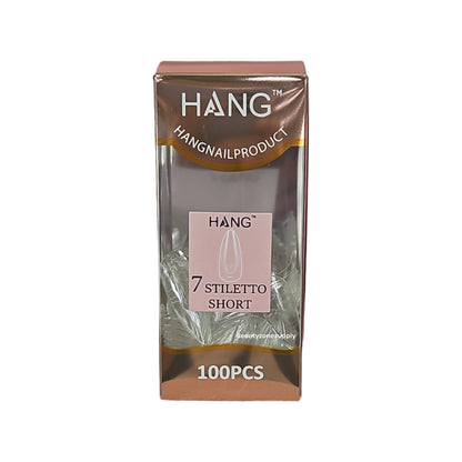 Hang Gel x Tips Premium 100 pc Refill Box Stiletto Short