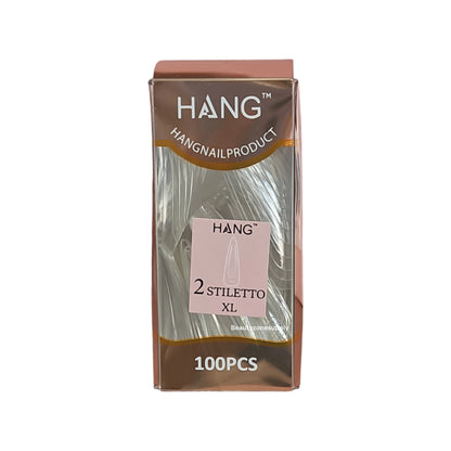 Hang Gel x Tips Premium 100 pc Refill Box Stiletto XLong