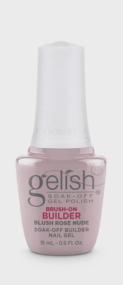 Harmony Gelish Brush On Builder Blush Rose Nude 0.5oz/15mL #1148129 - BeautyzoneNailSupply