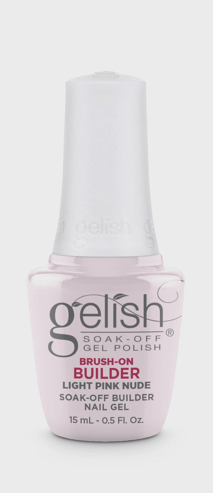 Harmony Gelish Brush On Builder Light Pink Nude 0.5oz/15mL #1148126 - BeautyzoneNailSupply