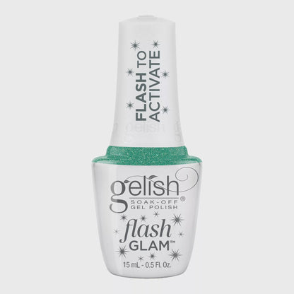 Harmony Gelish Flash Glam Gel Cat Eye Mint To Sparkle 0.5 oz #1110548 - BeautyzoneNailSupply