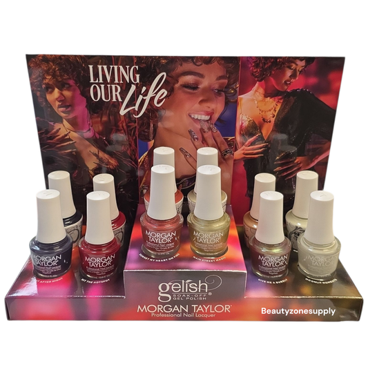 Harmony Gelish Gel & Morgan Taylor Lacquer Living Our Life 12PC Collection #1130107