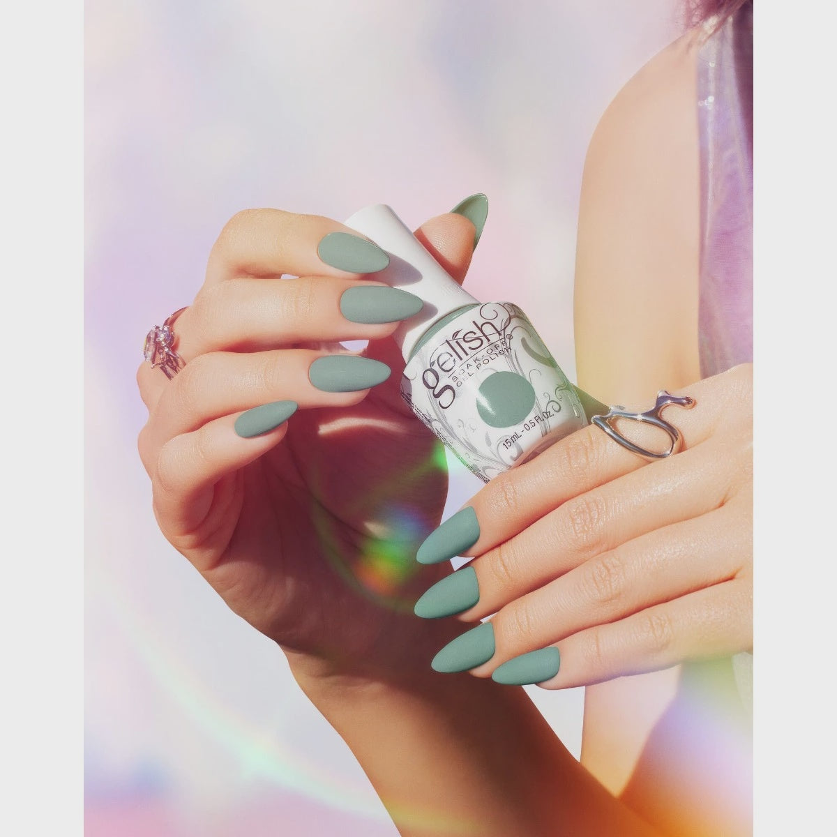 Harmony Gelish Soak Off Gel Mint For Me 15 Ml .5 Fl Oz #1110592 - BeautyzoneNailSupply