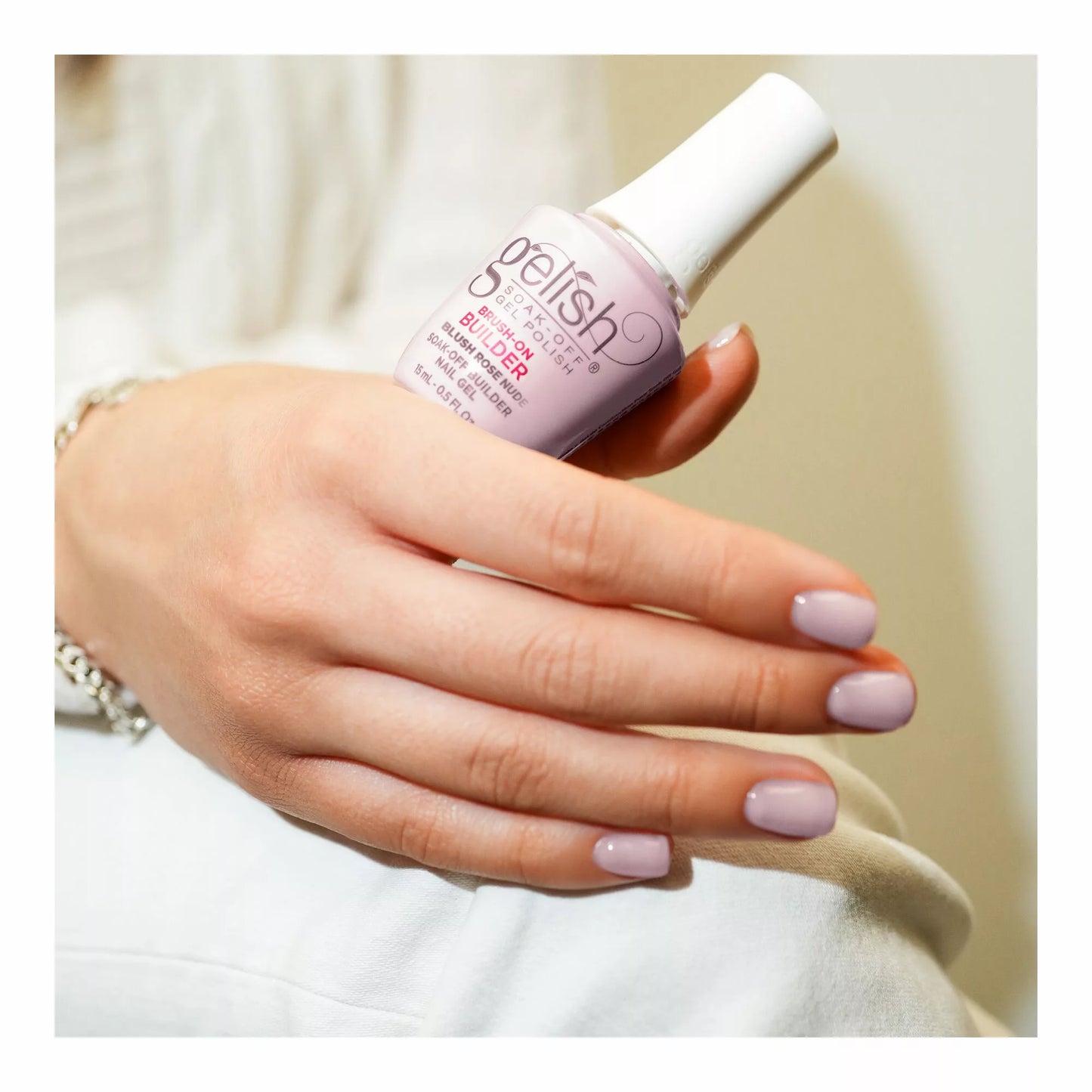Harmony Gelish Brush On Builder Blush Rose Nude 0.5oz/15mL #1148129
